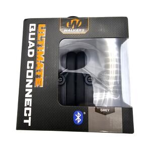 Walkers Ultimate Quad Connect Bluetooth Sound Protection and Enhancement Grey